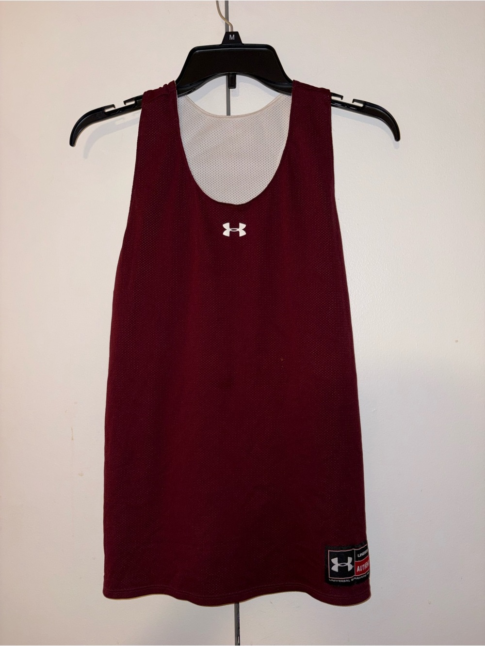 Under Armour Reversible Maroon Performance Mesh Tank